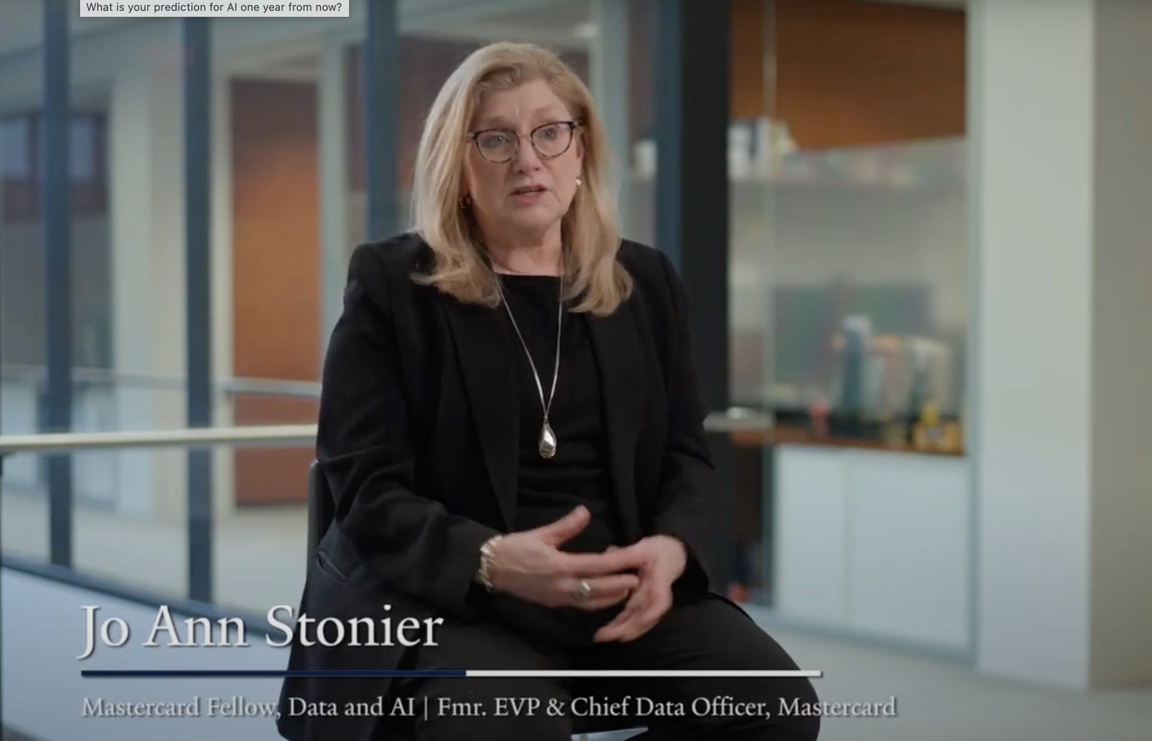 Executive Advisor JoAnn Stonier shares AI predictions with Yale School of Management
